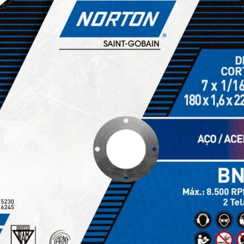 Disco de corte para ao carbono e inox 7