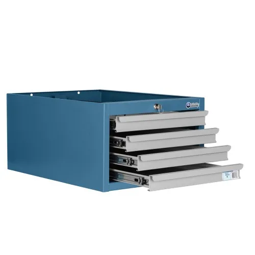 Módulo com 4 gavetas para bancada modular