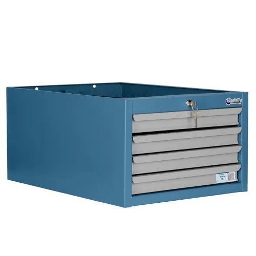 Módulo com 4 gavetas para bancada modular