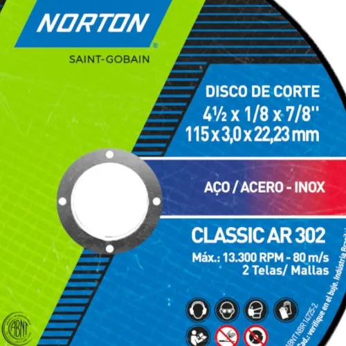 Disco de corte para aço 4.1/2