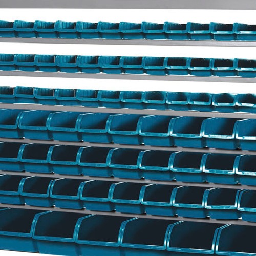 Estante metlica com 82 gavetas medidas diversas azul - EF82A