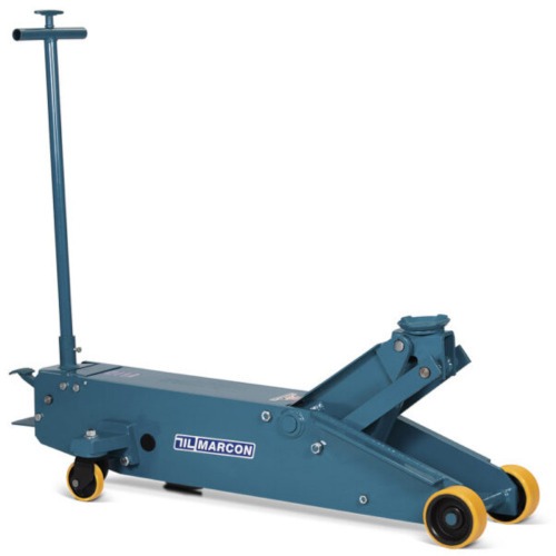 Macaco hidráulico jacaré longo capacidade 20T com rodas de poliuretano Macaco hidráulico jacaré longo capacidade 20T com rodas de poliuretano