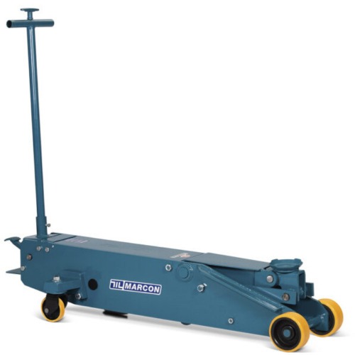 Macaco hidráulico jacaré longo capacidade 20T com rodas de poliuretano Macaco hidráulico jacaré longo capacidade 20T com rodas de poliuretano