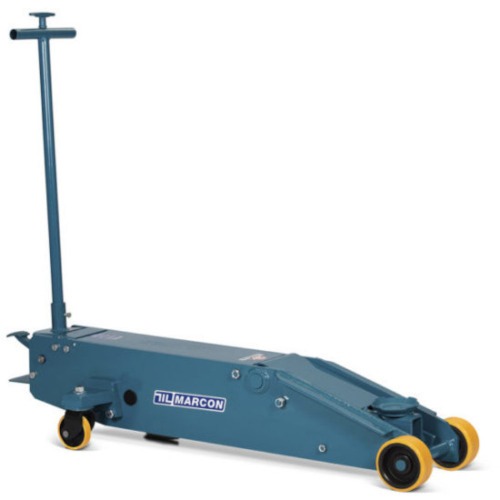 Macaco hidráulico jacaré longo capacidade 20T com rodas de poliuretano Macaco hidráulico jacaré longo capacidade 20T com rodas de poliuretano