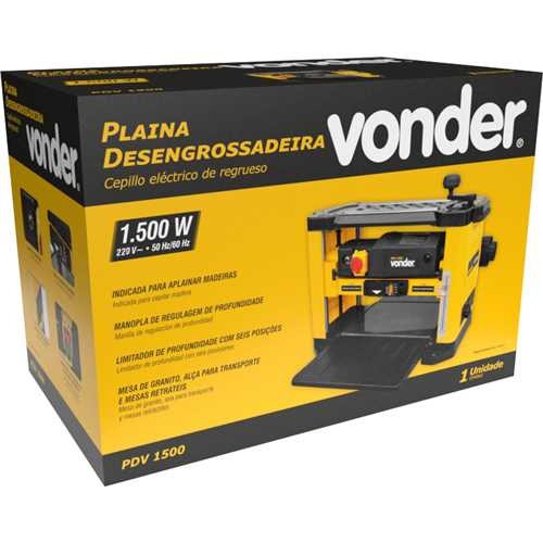 Plaina desengrossadeira 1500 watts - PDV 1500  220V Plaina desengrossadeira 1500 watts - PDV 1500  220V