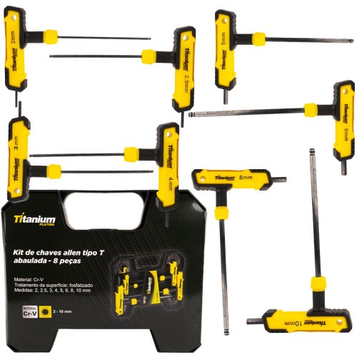 Jogo de chave allen abaulada cabo Jogo de chave allen abaulada cabo