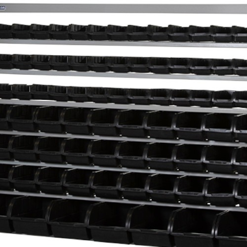 Estante met�lica com 82 gavetas preta medidas diversas - EP82P