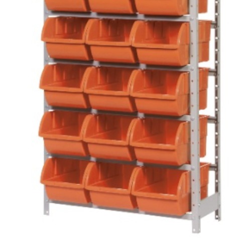 Estante metálica com 21 gavetas n° 7 laranja - EF21/7L Estante metálica com 21 gavetas n° 7 laranja - EF21/7L