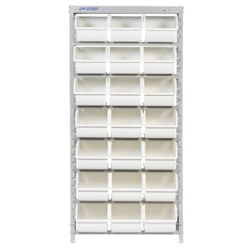 Estante metálica com 21 gavetas n° 7 branca - EF21/7B Estante metálica com 21 gavetas n° 7 branca - EF21/7B