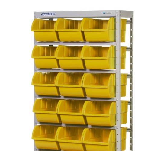 Estante met�lica com 21 gavetas n� 7 amarela - EF21/7AM