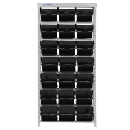 Estante metálica com 21 gavetas n° 7 preta - EF21/7P