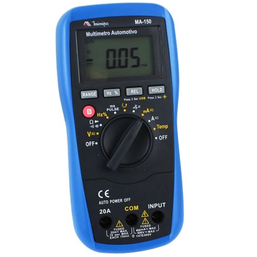 Multímetro automotivo digital portátil - MA-150 Multímetro automotivo digital portátil - MA-150