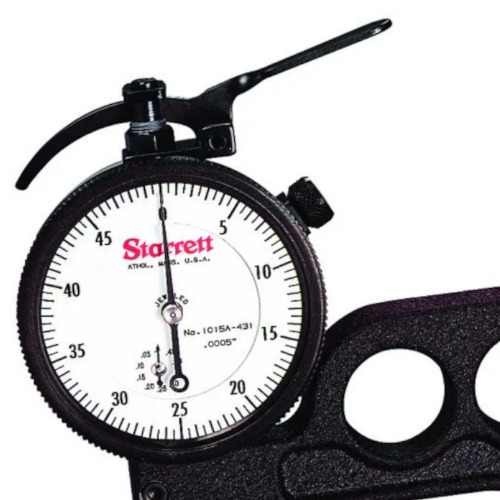 Medidor de espessura capacidade de 0-10 mm leitura de 0,01 mm