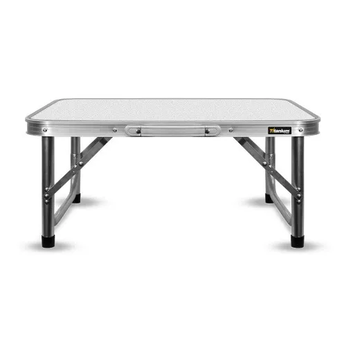 Mesa de alumínio dobrável com tampão de mdf 60 x 45 x 26/56 cm - 07728