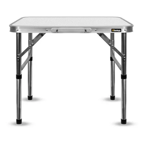 Mesa de alumínio dobrável com tampão de mdf 60 x 45 x 26/56 cm - 07728