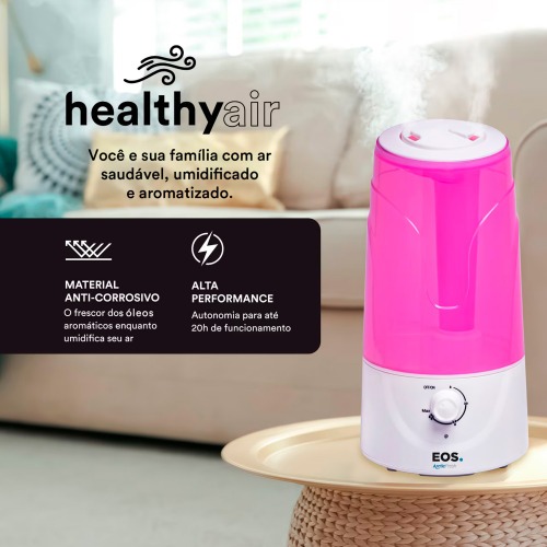 Umidificador e Aromatizador de Ar Ultrassnico 3L Artic Fresh - EUM02R  110V/220V