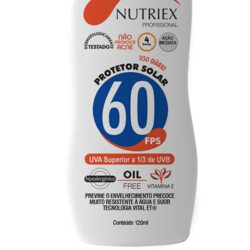 Protetor solar FPS60 120 ml