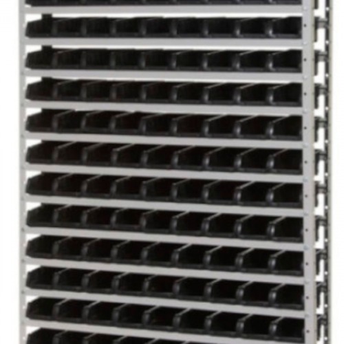 Estante metálica com 108 gavetas n°3 preta Estante metálica com 108 gavetas n°3 preta