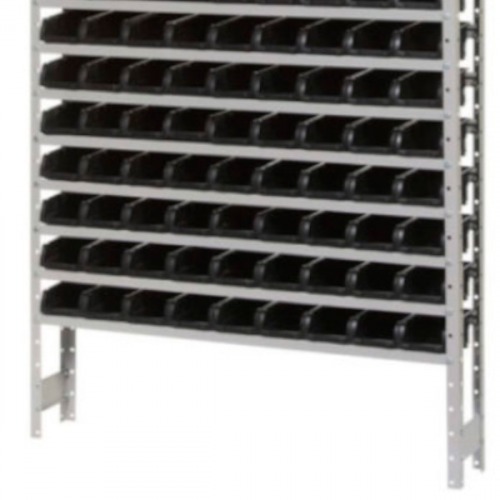 Estante metálica com 108 gavetas n°3 preta Estante metálica com 108 gavetas n°3 preta