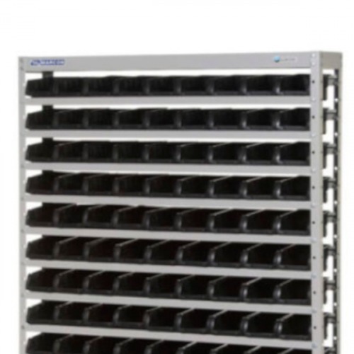 Estante metálica com 108 gavetas n°3 preta Estante metálica com 108 gavetas n°3 preta