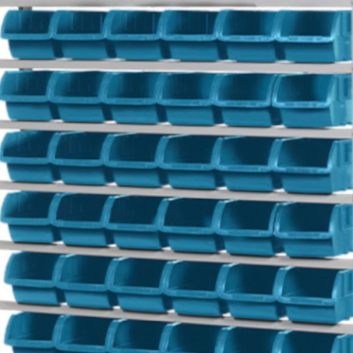 Estante metálica com 54 gavetas n° 5 azul - EP54/5A                          Estante metálica com 54 gavetas n° 5 azul - EP54/5A