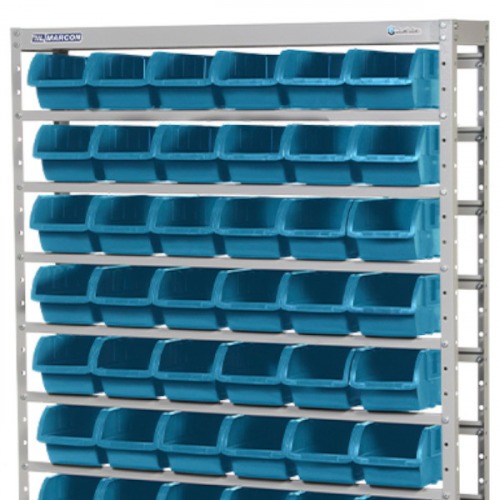 Estante metálica com 54 gavetas n° 5 azul - EP54/5A                          Estante metálica com 54 gavetas n° 5 azul - EP54/5A