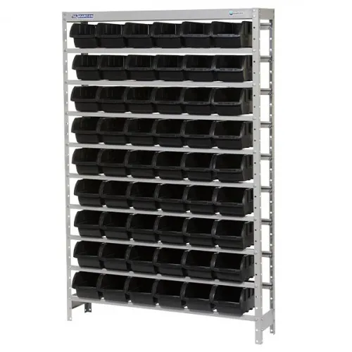 Estante metálica para 54 gavetas n° 5 preta - EF54/5P