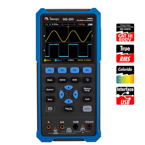 Osciloscópio digital portátil - MS-350 Osciloscópio digital portátil - MS-350