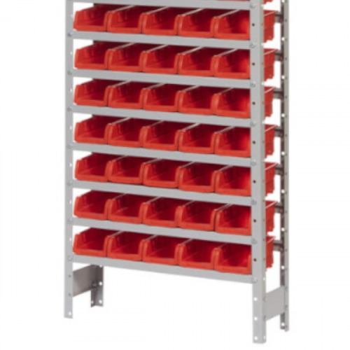 Estante metálica com 60 gavetas n° 3 vermelha - EF60/3V Estante metálica com 60 gavetas n° 3 vermelha - EF60/3V