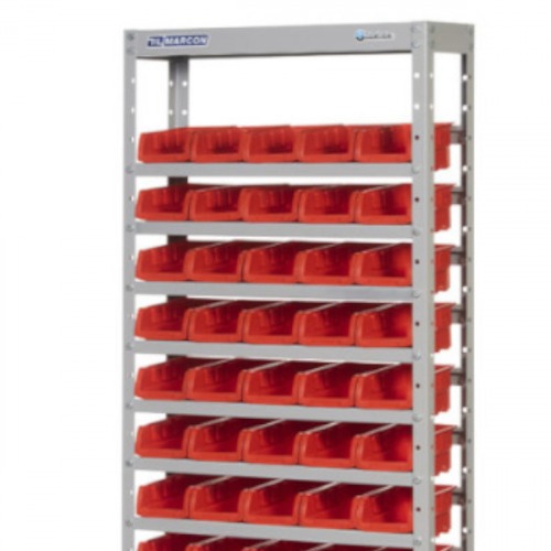 Estante metálica com 60 gavetas n° 3 vermelha - EF60/3V Estante metálica com 60 gavetas n° 3 vermelha - EF60/3V