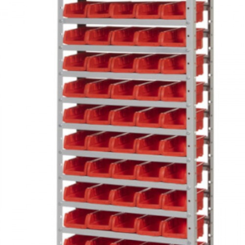 Estante metálica com 60 gavetas n° 3 vermelha - EF60/3V Estante metálica com 60 gavetas n° 3 vermelha - EF60/3V