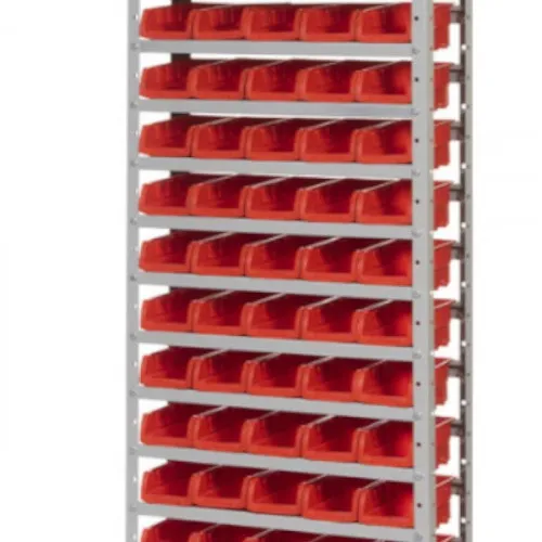 Estante metálica com 60 gavetas n° 3 vermelha - EF60/3V