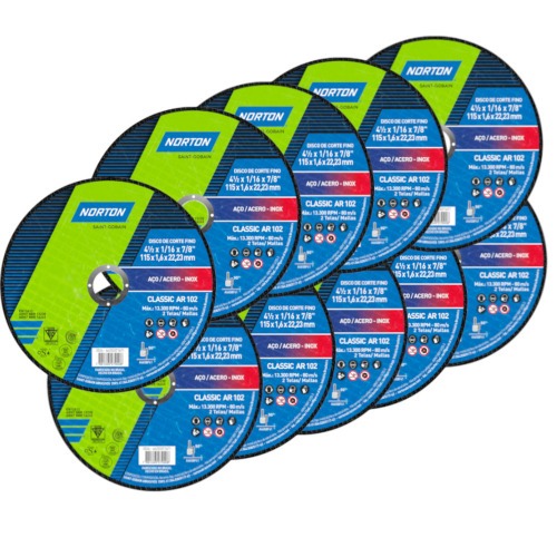 Kit 25 Discos de corte para metal 4.1/2 x 1/16 x 7/8