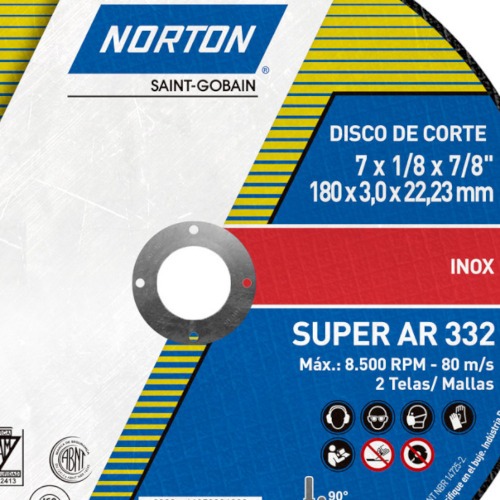 Kit 25 Discos de corte para inox 7 x 1/8 x 7/8 Kit 25 Discos de corte para inox 7 x 1/8 x 7/8