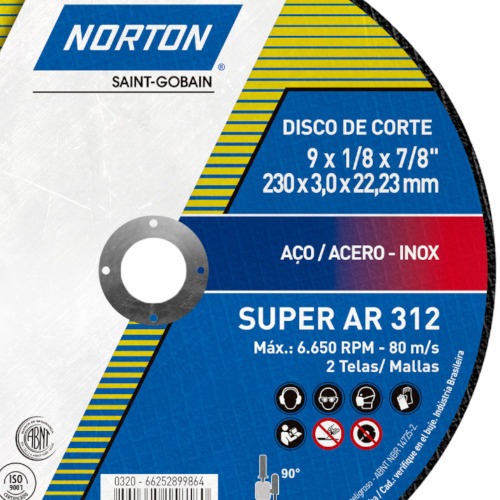 Kit 25 Discos de corte para metal 9 x 1/8 x 7/8