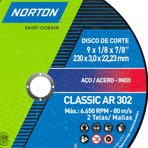 Kit 25 Discos de corte para metal 9 x 1/8 x 7/8