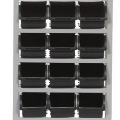 Estante met�lica com 12 gavetas n� 5 preta - EM12/5P