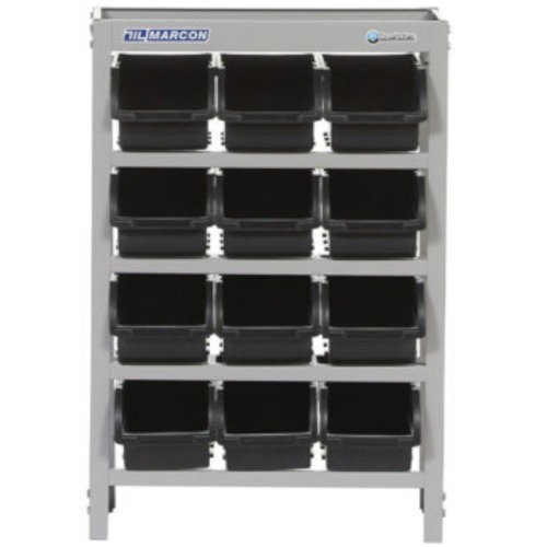 Estante met�lica com 12 gavetas n� 5 preta - EM12/5P