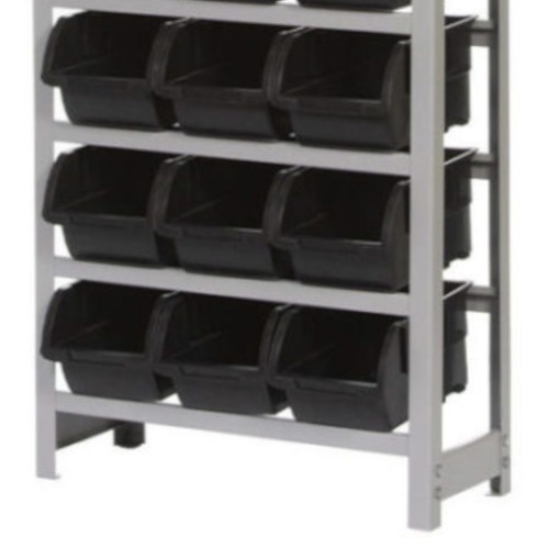 Estante met�lica com 12 gavetas n� 5 preta - EM12/5P