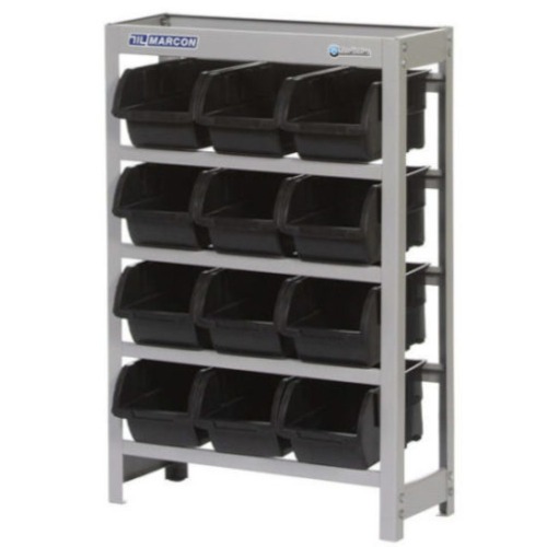 Estante met�lica com 12 gavetas n� 5 preta - EM12/5P