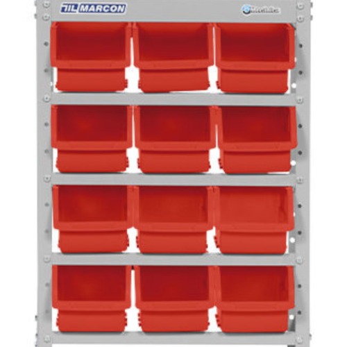 Estante metlica com 12 gavetas n 5 vermelha - EF12/5V