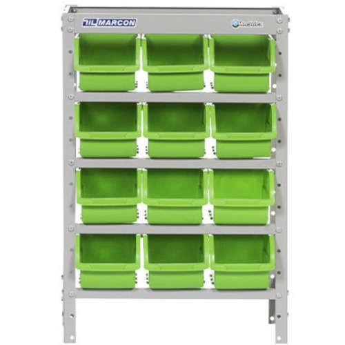 Estante metlica com 12 gavetas n 5 verde - EF12/5VD