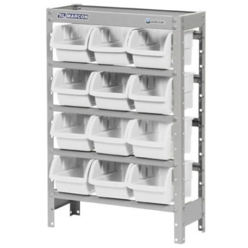 Estante met�lica com 12 gavetas n� 5 branca - EF12/5B