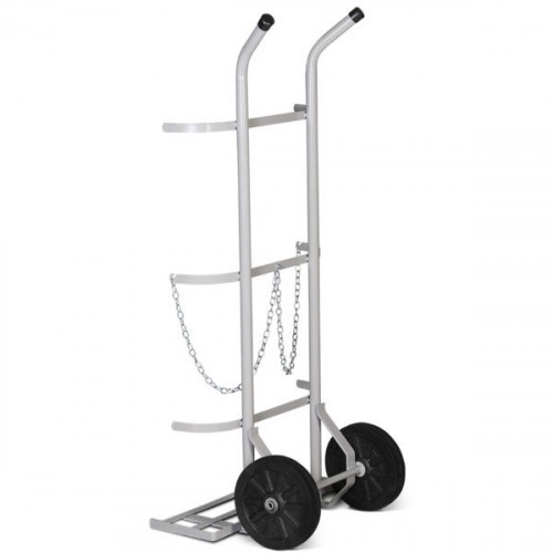 Carro para transporte de oxigênio e acetileno capacidade para 2 cilindros - TM-48 Carro para transporte de oxigênio e acetileno capacidade para 2 cilindros - TM-48