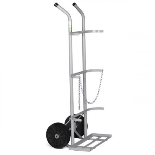 Carro para transporte de oxigênio e acetileno capacidade para 2 cilindros - TM-48 Carro para transporte de oxigênio e acetileno capacidade para 2 cilindros - TM-48