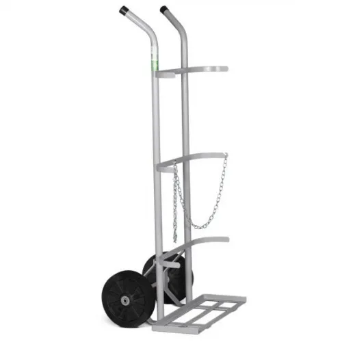 Carro para transporte de oxigênio e acetileno capacidade para 2 cilindros - TM-48
