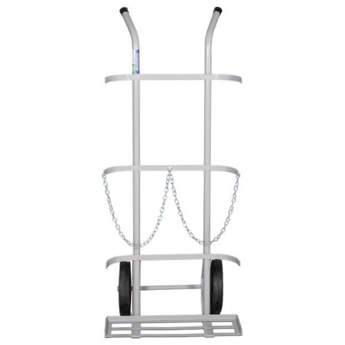 Carro para transporte de oxigênio e acetileno capacidade para 2 cilindros - TM-48 Carro para transporte de oxigênio e acetileno capacidade para 2 cilindros - TM-48