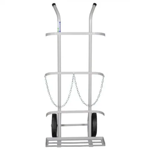 Carro para transporte de oxigênio e acetileno capacidade para 2 cilindros - TM-48