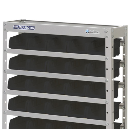 Estante metlica com 30 gavetas n3 preta - EM30/3P