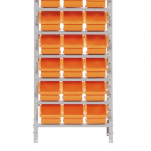 Estante metálica com 27 gavetas n° 5 laranja       Estante metálica com 27 gavetas n° 5 laranja
